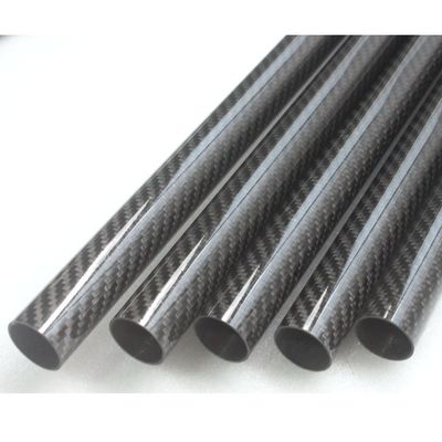 لوله فیبر کربن 3K 10mm 12mm 15mm 18mm 22mm 30mm 40mm 50mm
