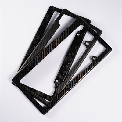 قاب صفحه گواهینامه فیبر کربن سفارشی سفید سیاه Twill درخشان لوکس سفارشی 32 * 16