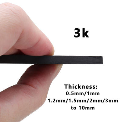 برش سفارشی Cnc ورق فیبر کربن 0.25mm 0.5mm 1mm 56mm 78mm برای نام کارت کارت کسب و کار برچسب چمدان