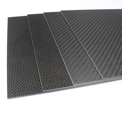 ورق فیبر کربن 3k ضخامت 3mm 1 4 &quot; 1.5mm درخشنده مات صاف Twill بافته شده