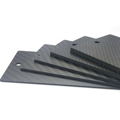 ورق های فیبر کربن با قدرت بالا 200x300mm 0.5mm 5mm 4mm 3mm صفحه فیبر کربن