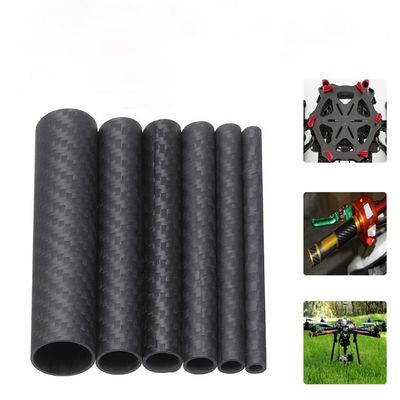 لوله فیبر کربن 3K 10mm 12mm 15mm 18mm 22mm 30mm 40mm 50mm