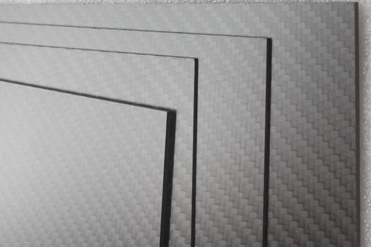 چاپ گرم 1mm 1.5mm 2mm 3mm 4mm 3K Twill تابلو فیبر کربن درخشان
