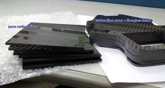 صفحه فلز فیبر کربن ساختگی 6mm 8mm 10mm 12mm 3K Twill